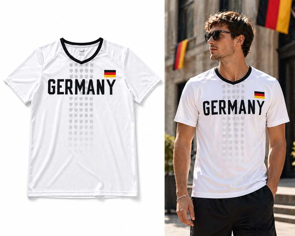 Gen 2 Germany National Team Soccer Fan Jersey T-Shirt White Size XL